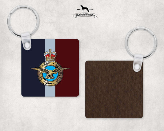 RAF Per Ardua Ad Astra - Square Key Ring