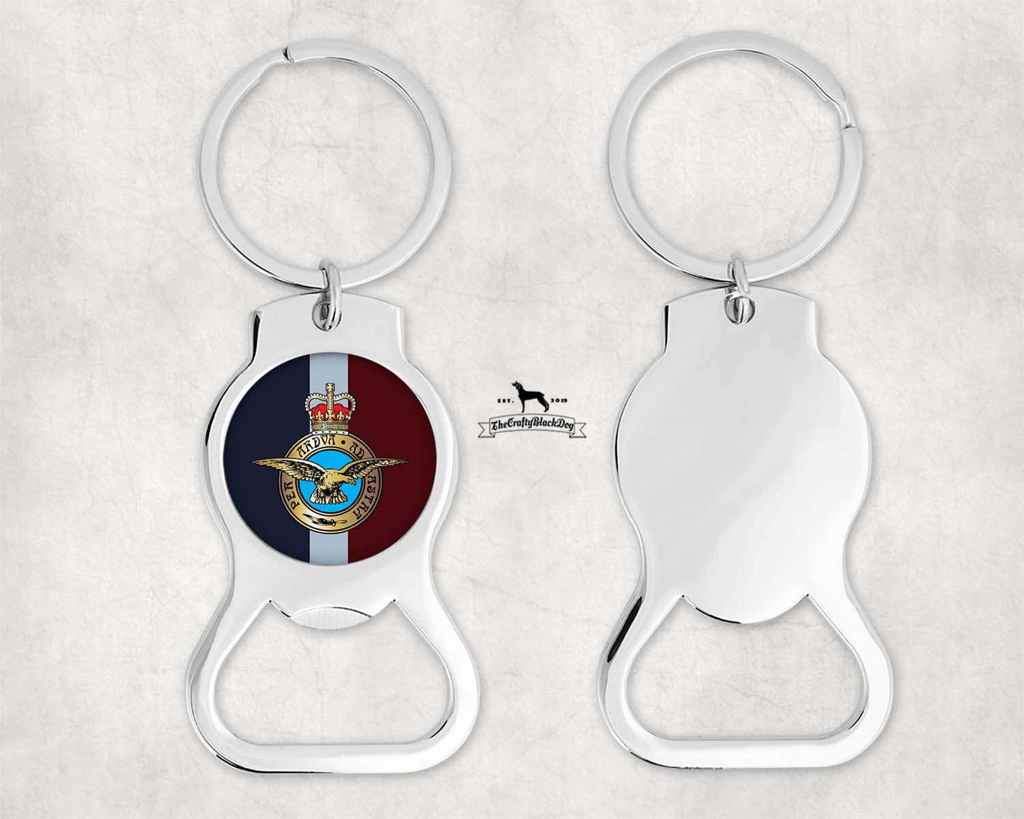 RAF per ardua ad astra - Bottle Opener Keyring