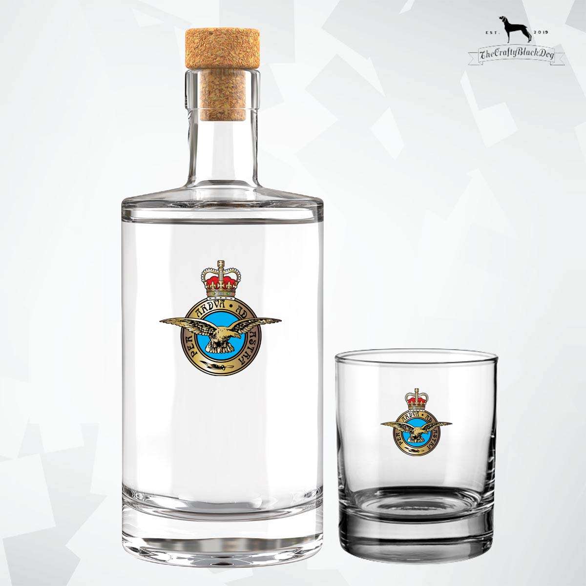 RAF Per Ardua Ad Astra - Fill Your Own Spirit Bottle