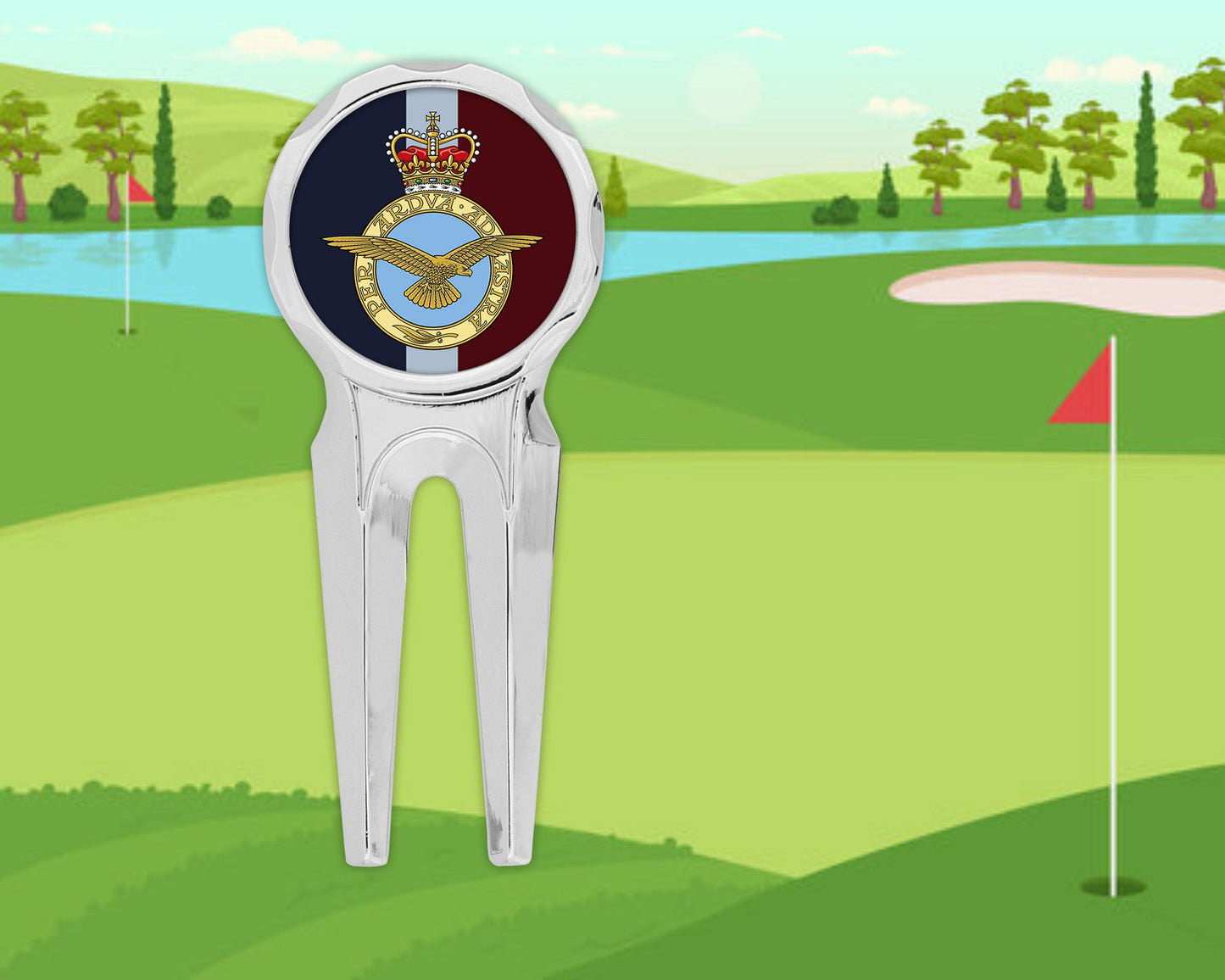 RAF Per Ardua Ad Astra - Golf Divot Repair Tool