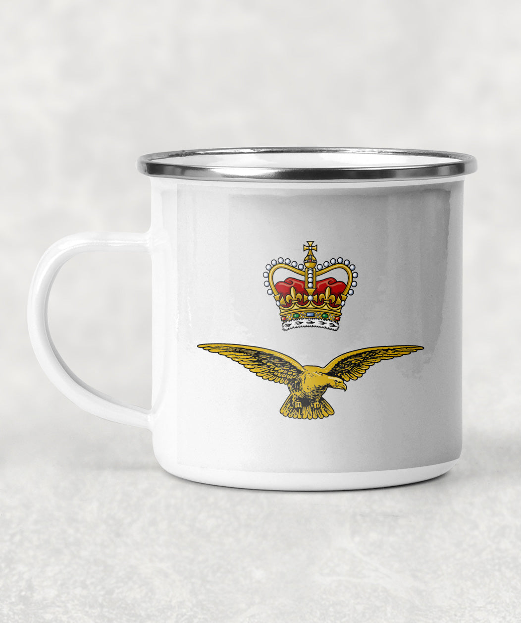 RAF Eagle & Crown - Enamel Mug
