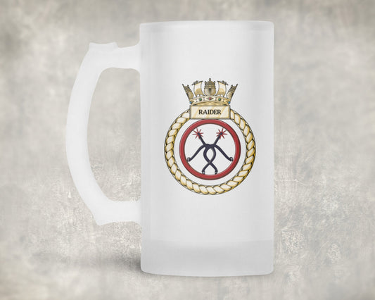 HMS Raider - Frosted Stein/Tankard/Beer Mug - Frosted Stein/Tankard/Beer Mug