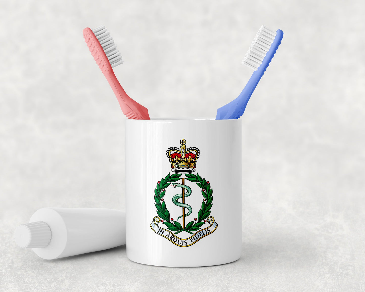 Royal Army Medical Corps - Toothbrush Holder and Soap Dispenser
