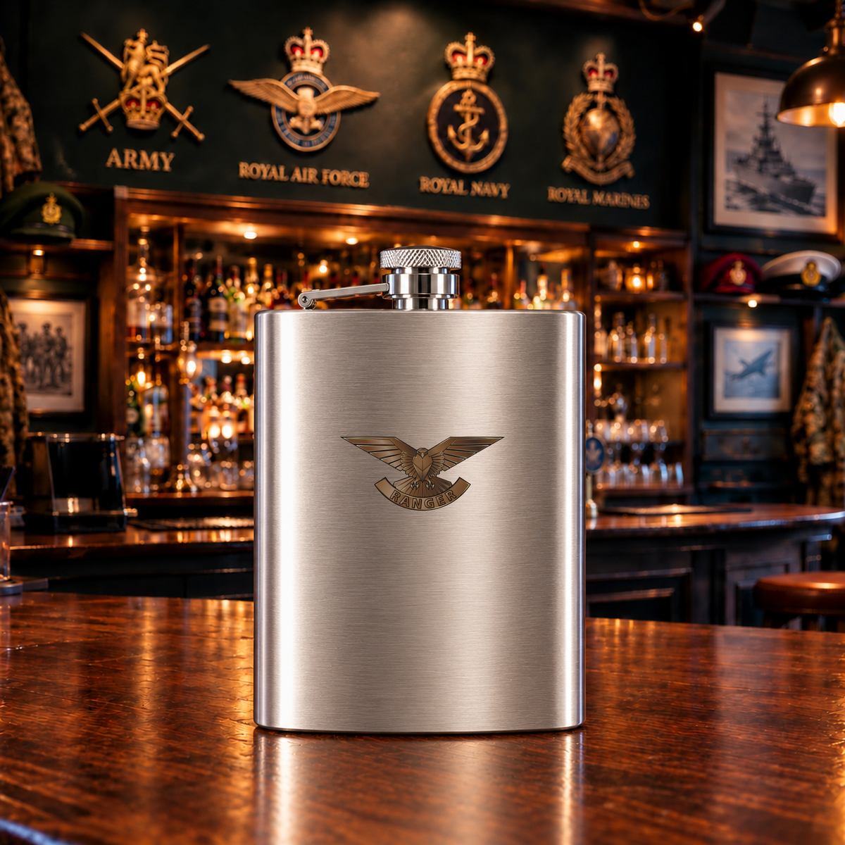 Ranger Regiment - Hip Flask | The Crafty Black Dog â€” Hip_Flask