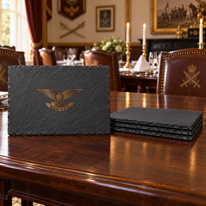 Ranger Regiment - Slate Placemat & Coaster Set | The Crafty Black Dog — Slate_Placemat_Set_4_Military_Dining_Smart_Object copy