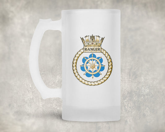 HMS Ranger - Frosted Stein/Tankard/Beer Mug - Frosted Stein/Tankard/Beer Mug