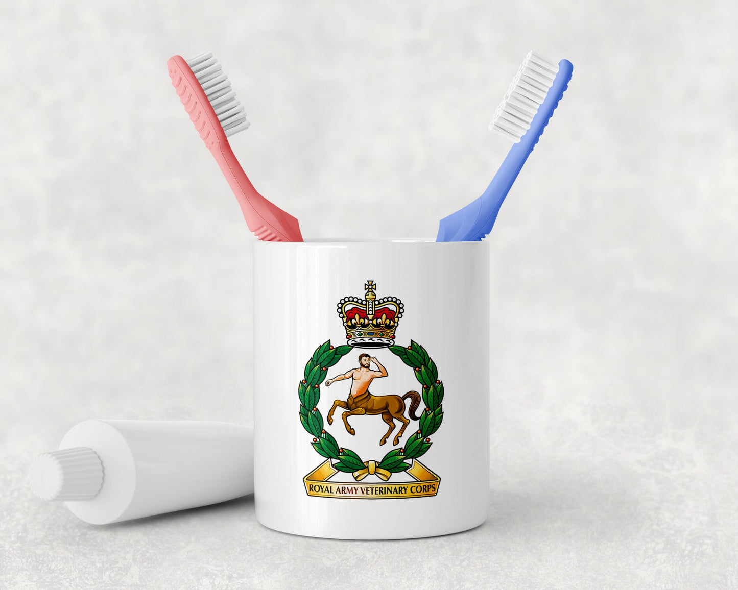 Royal Army Veterinary Corps - Toothbrush Holder and Soap Dispenser
