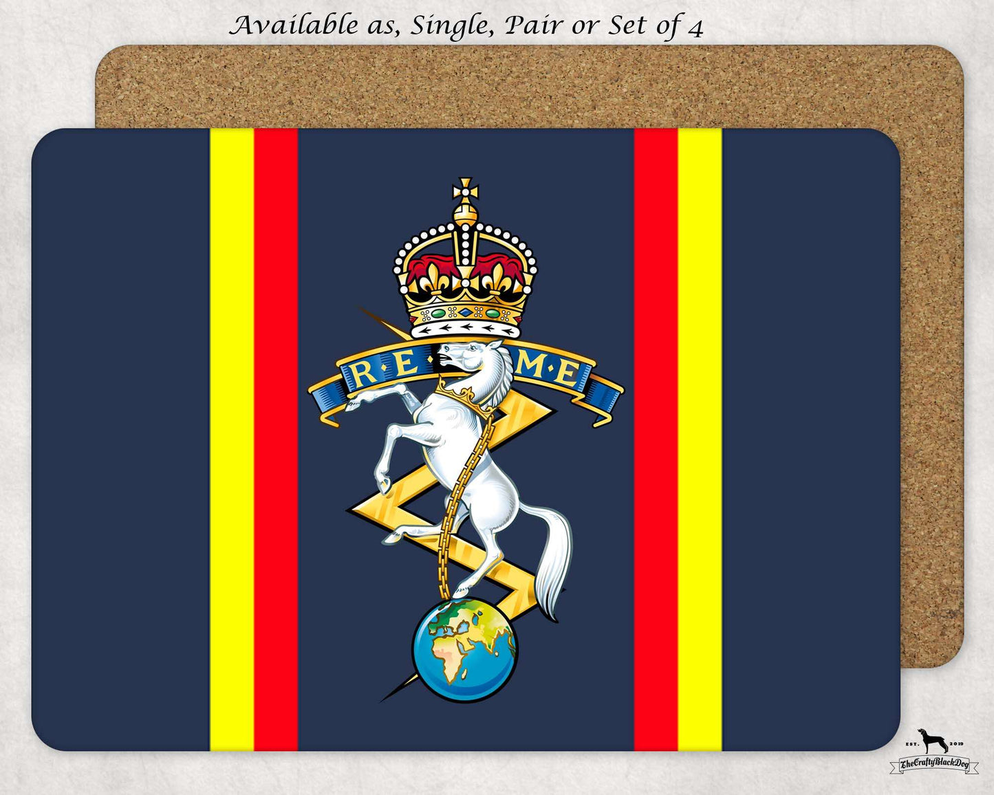 Royal Electrical and Mechanical Engineers - Placemat(s) (New King's Crown)