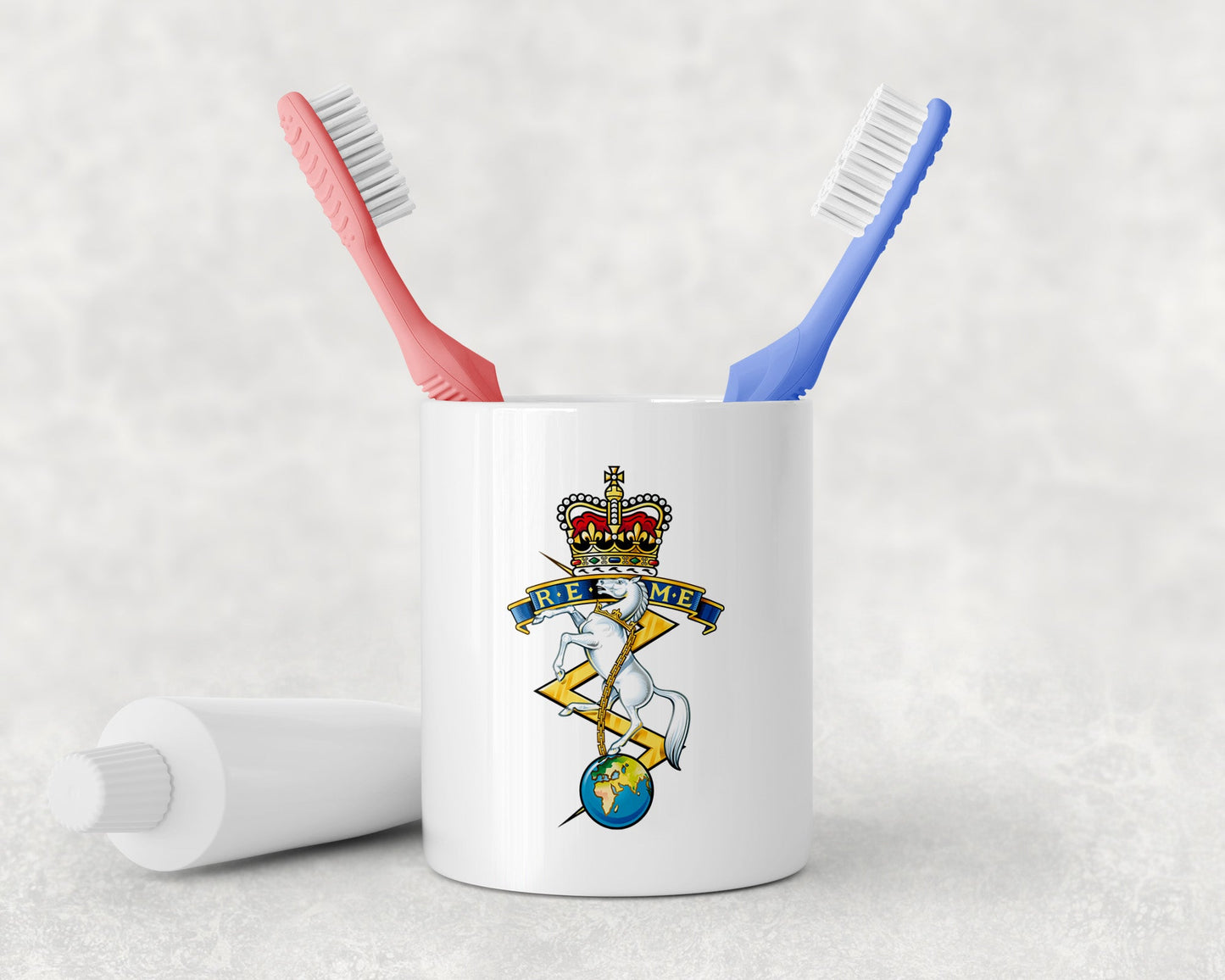 Royal Electrical and Mechanical Engineers - Toothbrush Holder and Soap Dispenser