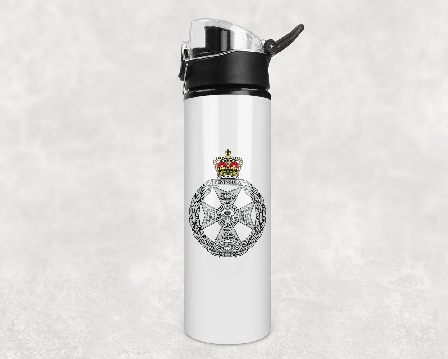 Royal Green Jackets - Flip Top Water Bottle