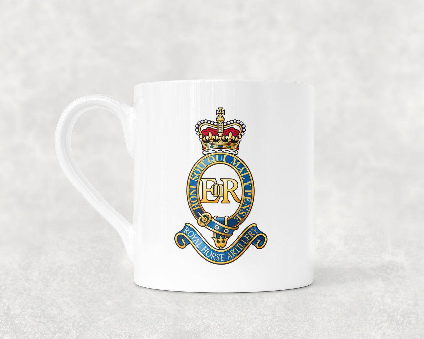 Royal Horse Artillery Cap Badge - Bone China Mug