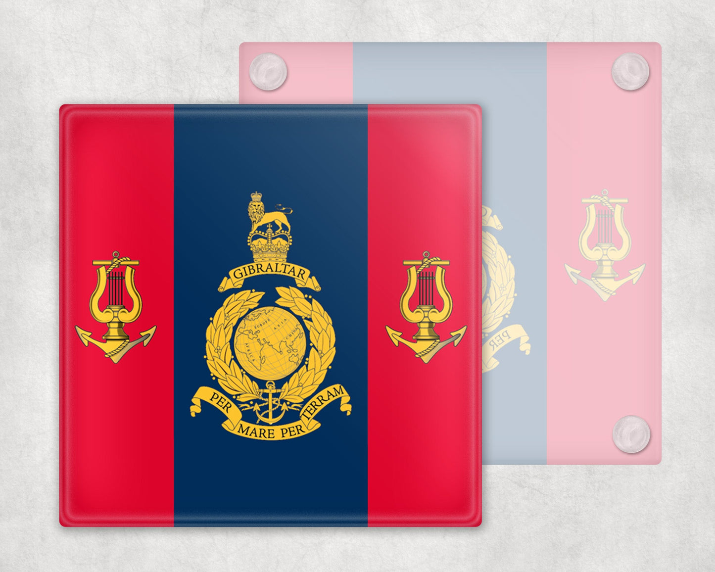 ROYAL MARINES BAND SERVICE - Glass Coaster