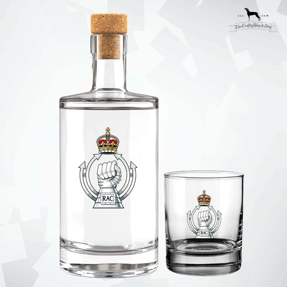 Royal Armoured Corps - Fill Your Own Spirit Bottle (New King's Crown)