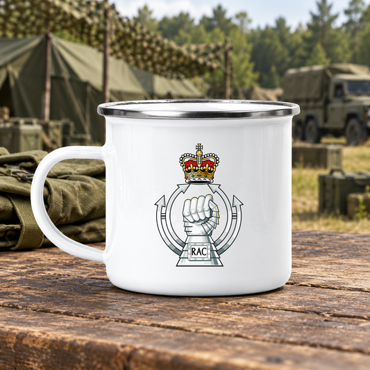 Royal Armoured Corps - Enamel Camping Mug | The Crafty Black Dog