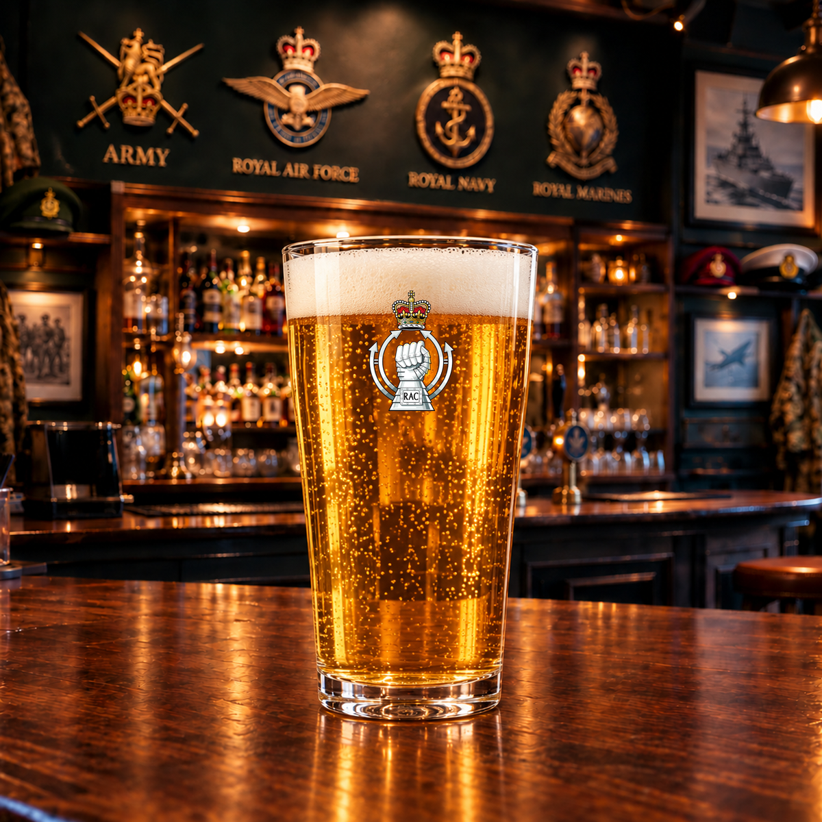 Royal Armoured Corps - Pint Glass | The Crafty Black Dog