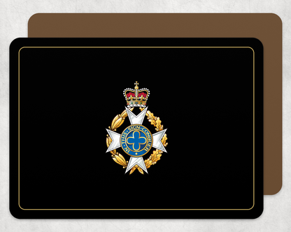Royal Army Chaplains' Department - Christian - Placemat | The Crafty Black Dog — Black_Gold_Hardback_Placemat
