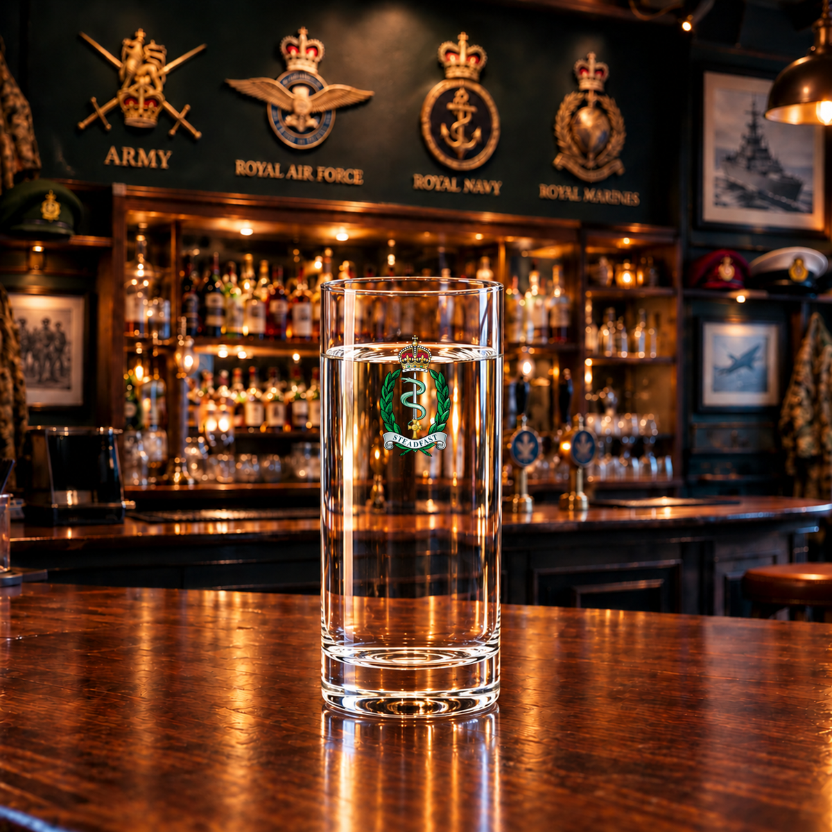Royal Army Medical Service - Highball Glass | The Crafty Black Dog