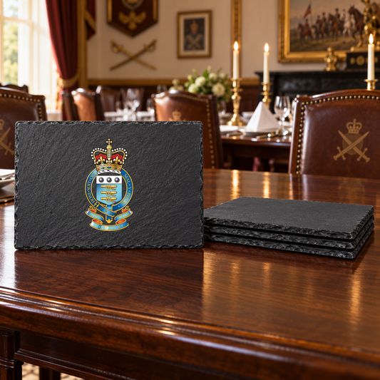 Royal Army Ordnance Corps - Slate Placemat & Coaster Set | The Crafty Black Dog — Slate_Placemat_Set_4_Military_Dining_Smart_Object copy