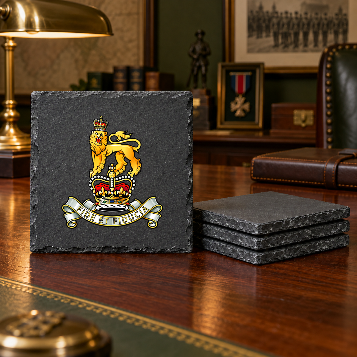 Royal Army Pay Corps - Slate Coaster Set | The Crafty Black Dog