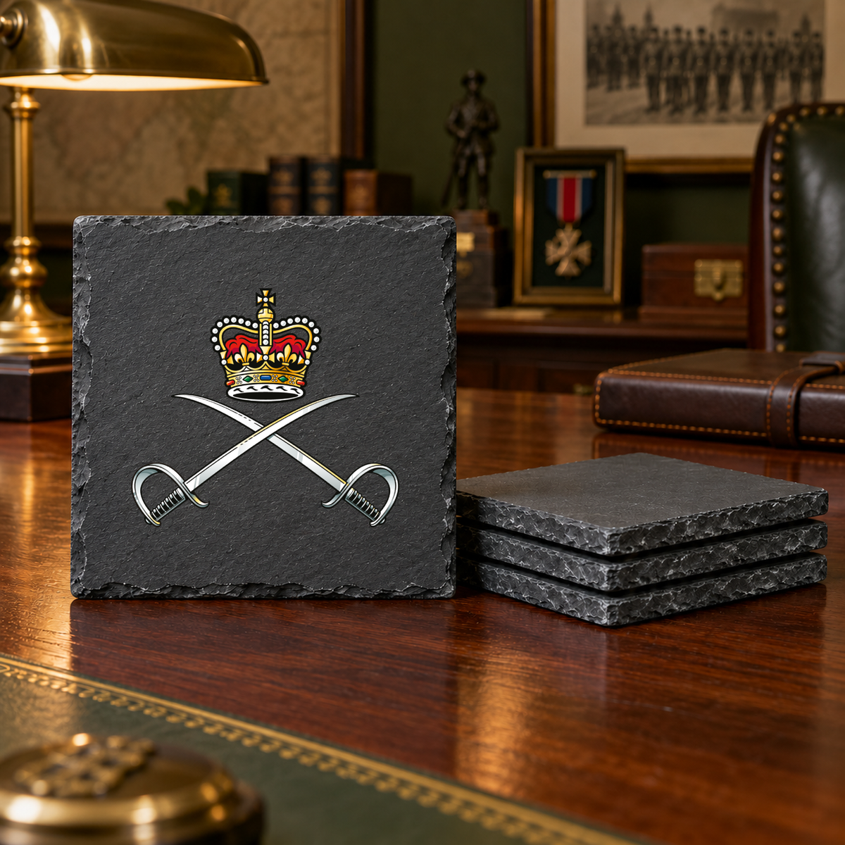 Royal Army Physical Training Corps - Slate Coaster Set | The Crafty Black Dog