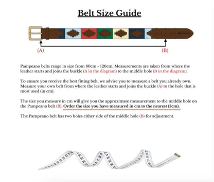 Royal Army Veterinary Corps Leather Polo Belt