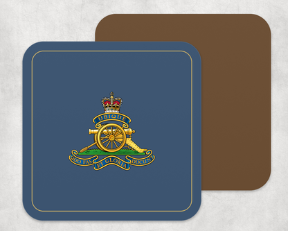 Royal Artillery - Placemat â€” Navy_Gold_Hardback_Coaster