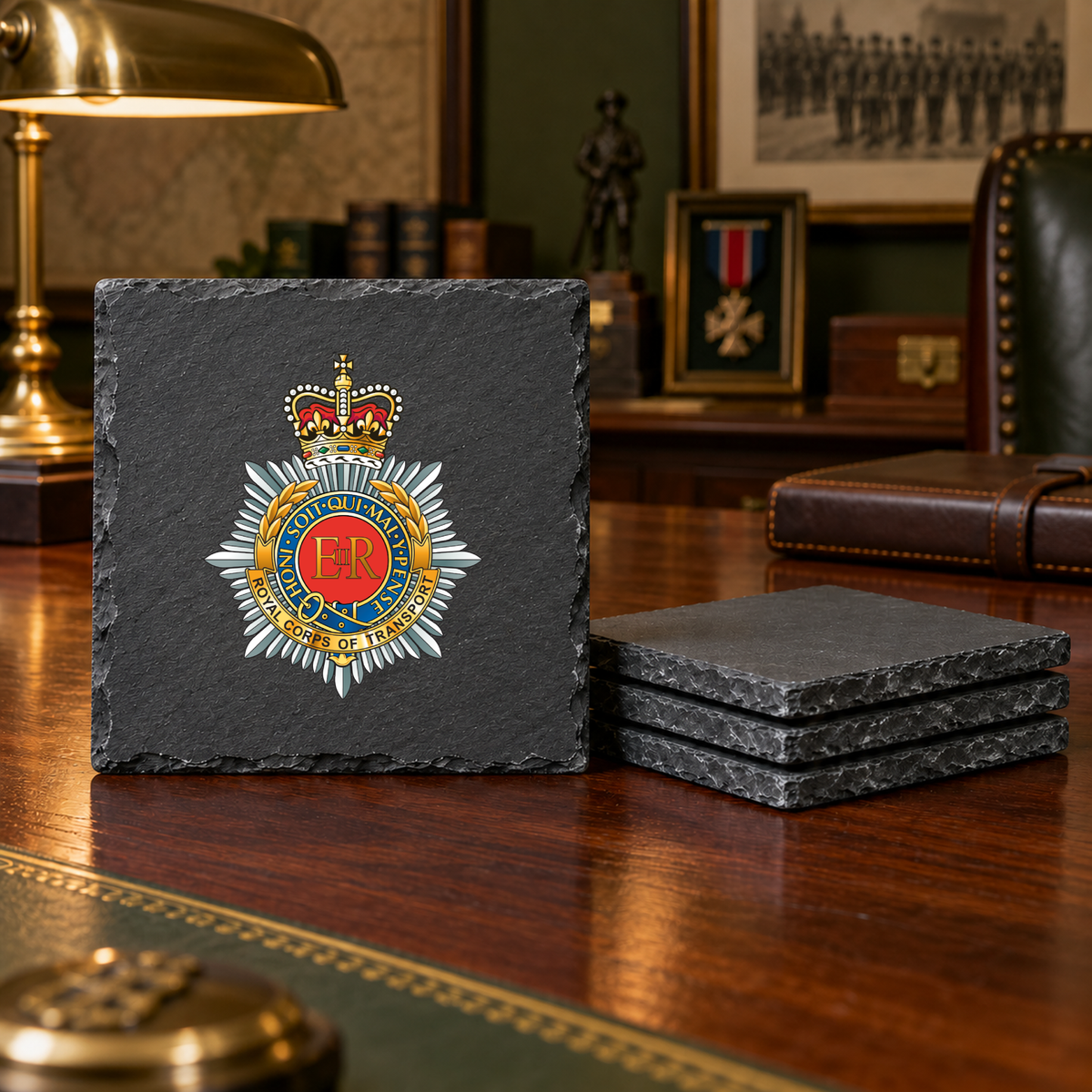 Royal Corps Transport - Slate Coaster Set | The Crafty Black Dog