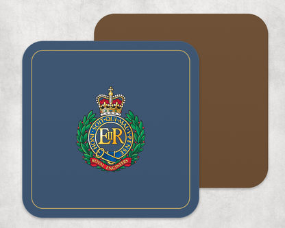 Royal Engineers - Placemat â€” Navy_Gold_Hardback_Coaster