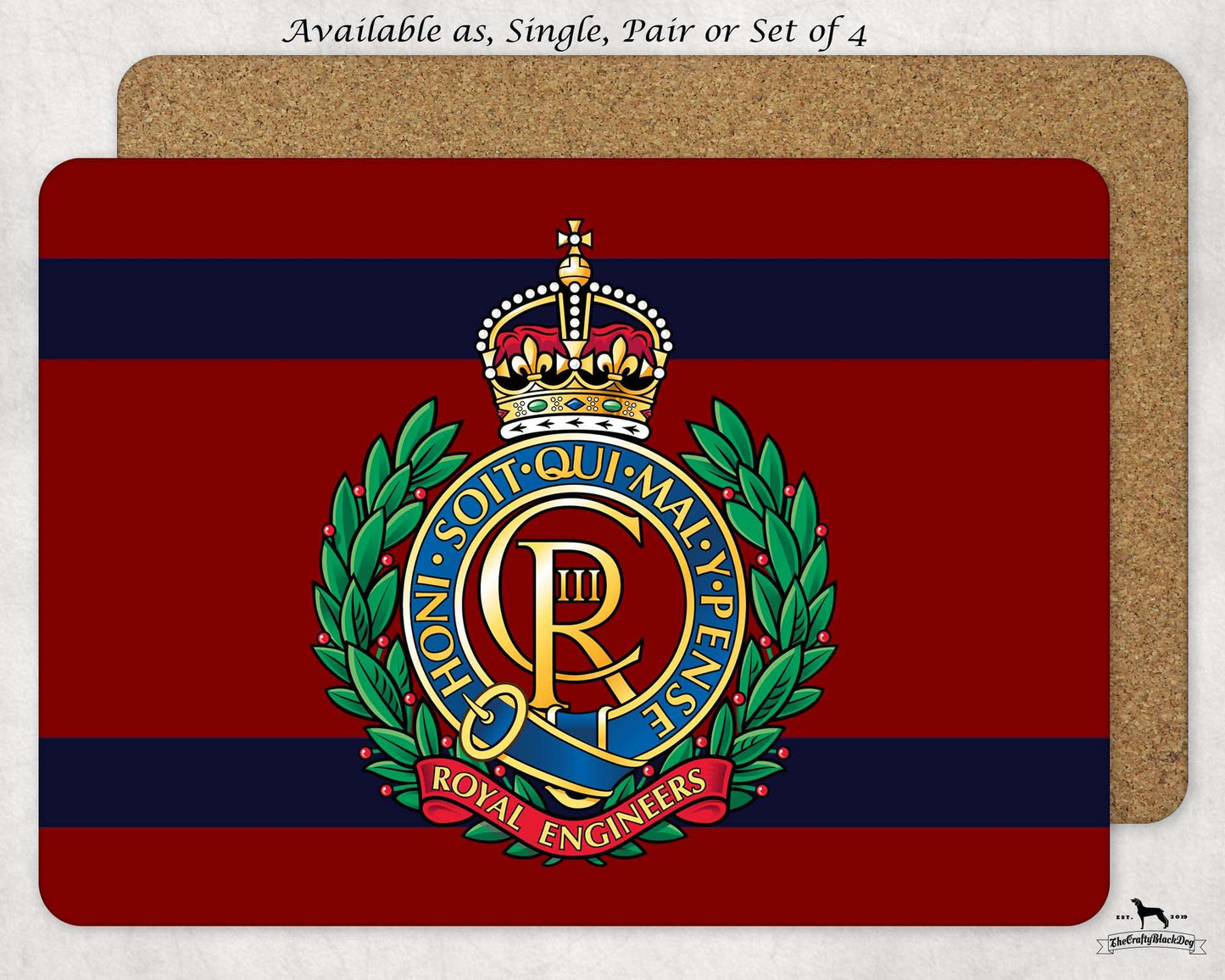 Royal Engineers - Placemat(s) (New King's Crown)