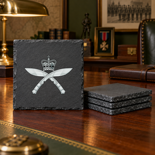 Royal Gurkha Rifles - Slate Coaster Set | The Crafty Black Dog