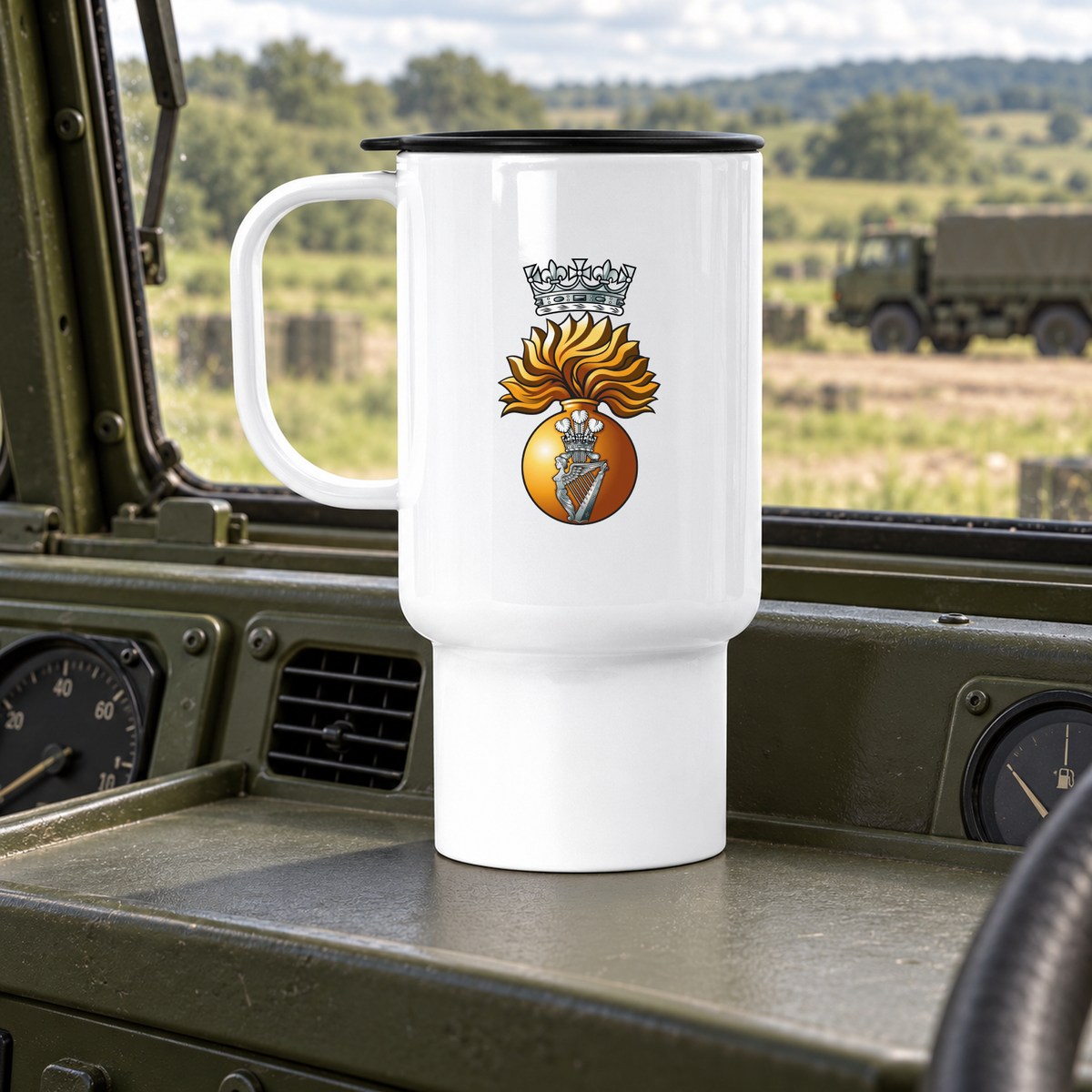 Royal Irish Fusiliers - Travel Mug | The Crafty Black Dog