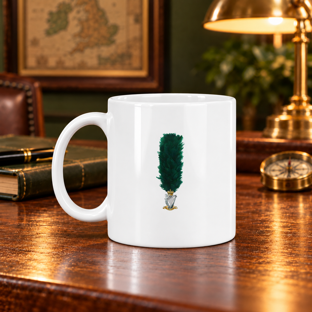 Royal Irish Rangers Hackle - 11oz Mug | The Crafty Black Dog