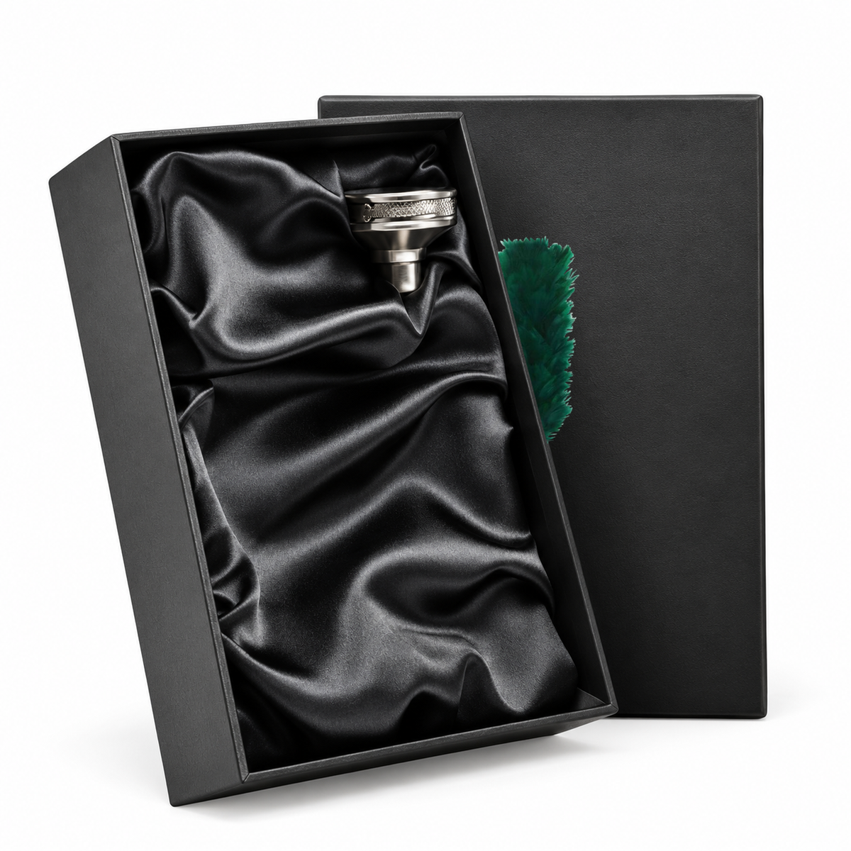 Royal Irish Rangers Hackle - Hip Flask | The Crafty Black Dog â€” Hip_Flask_Rear_Lid_SHOPIFY_Smart_Object