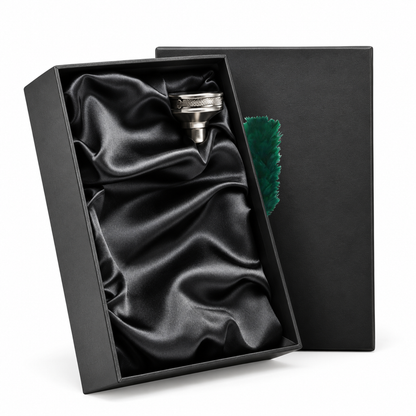 Royal Irish Rangers Hackle - Hip Flask | The Crafty Black Dog â€” Hip_Flask_Rear_Lid_SHOPIFY_Smart_Object