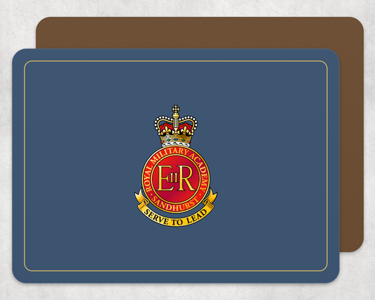 Royal Military Academy Sandhurst - Placemat â€” Light_Navy_Gold_Hardback_Placemat-2 copy