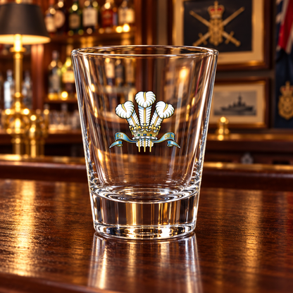 Royal Regiment Wales - Shot Glasses | The Crafty Black Dog — Frosted_Shot_Glass_Military_Bar_Smart_Object copy