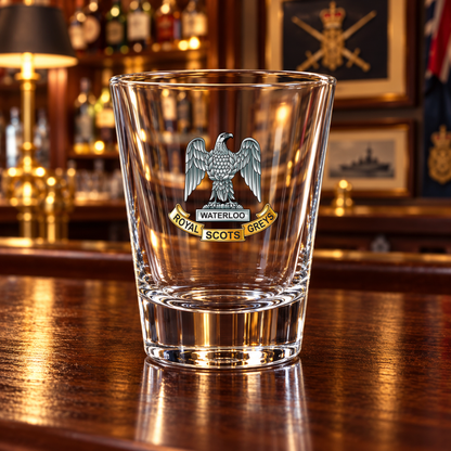 Royal Scots Greys - Shot Glasses | The Crafty Black Dog — Frosted_Shot_Glass_Military_Bar_Smart_Object copy
