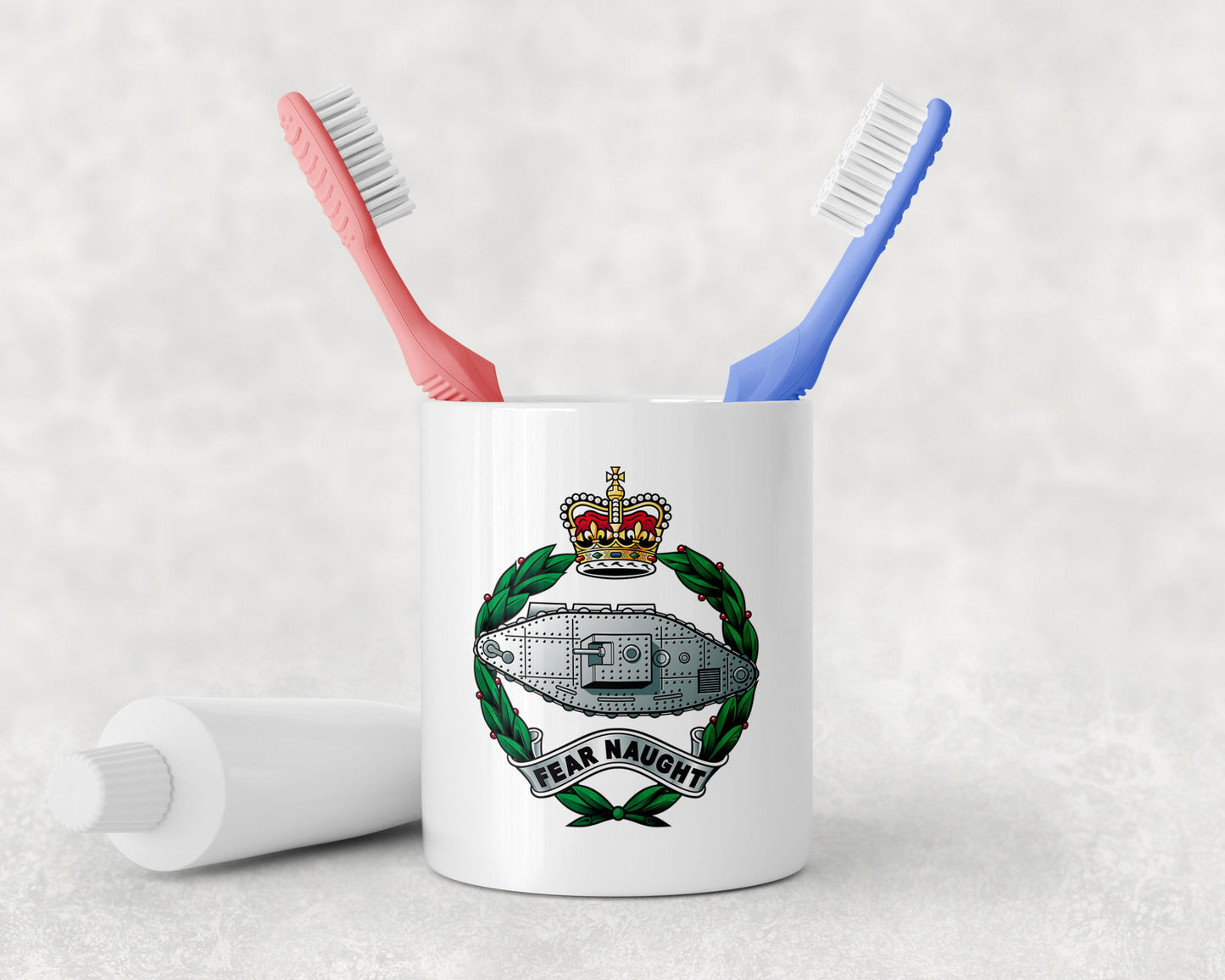 Royal Tank Regiment - Toothbrush Holder and Soap Dispenser