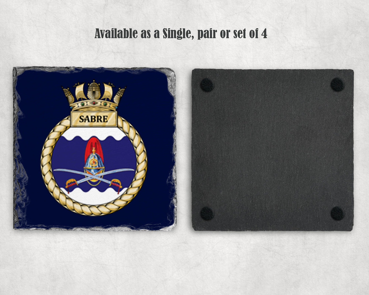 HMS Sabre - Slate Coaster