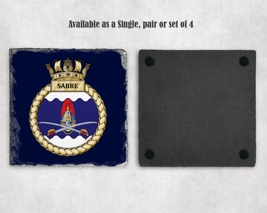 HMS Sabre - Slate Coaster