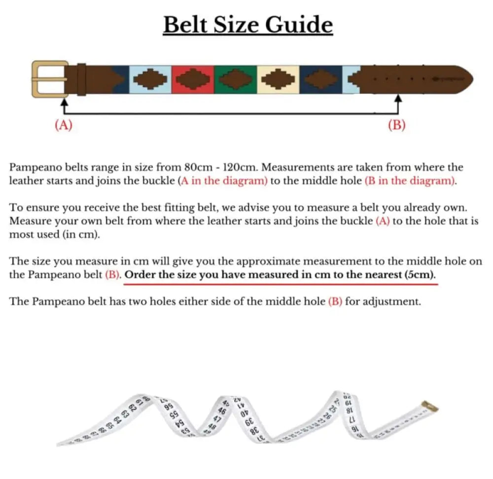 Royal Military Academy Sandhurst Leather Polo Belt