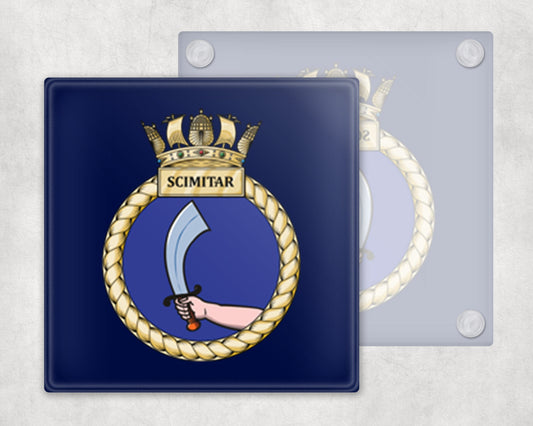 HMS Scimitar - Glass Coaster