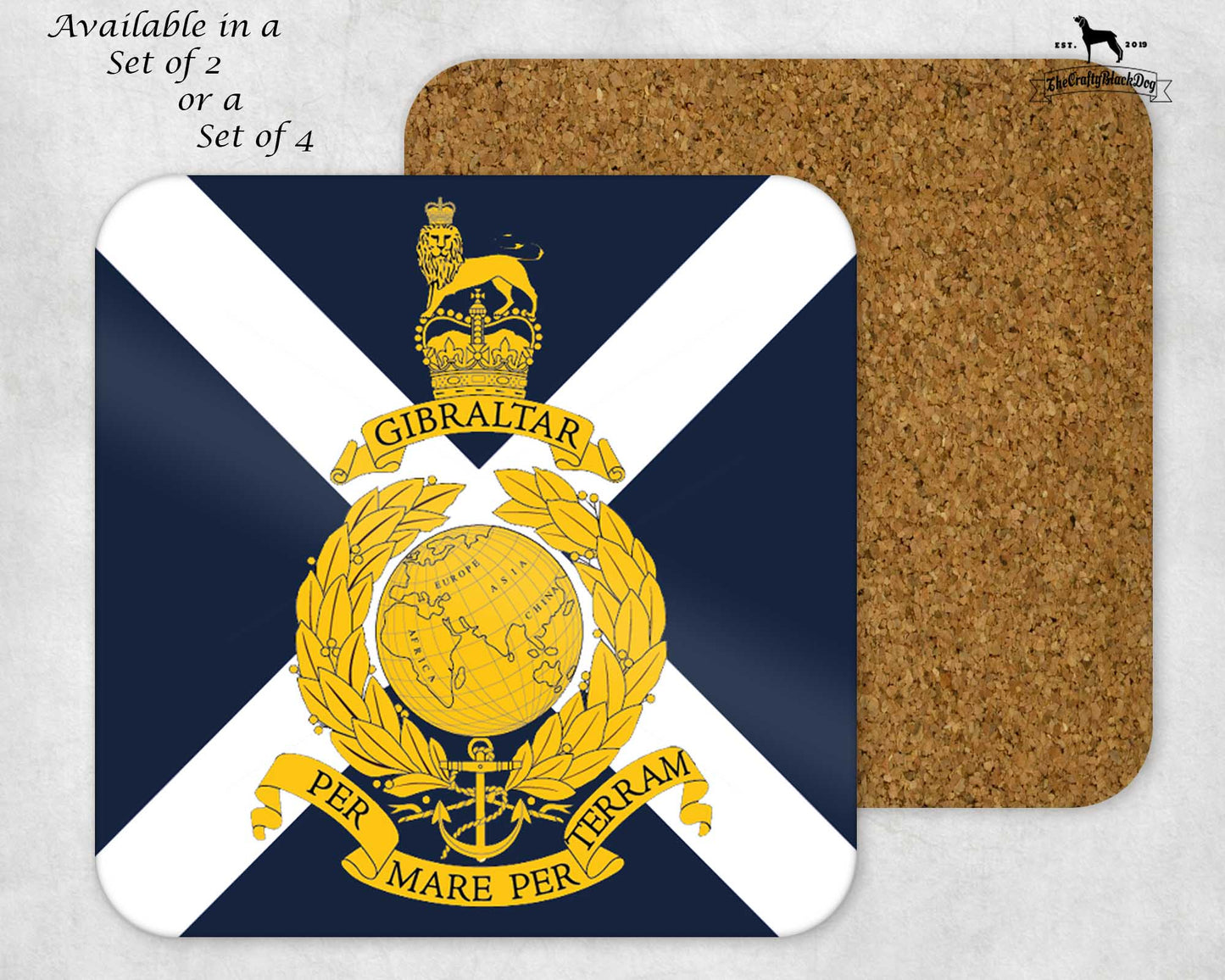 Royal Marines Reserve Scotland - Coaster Set