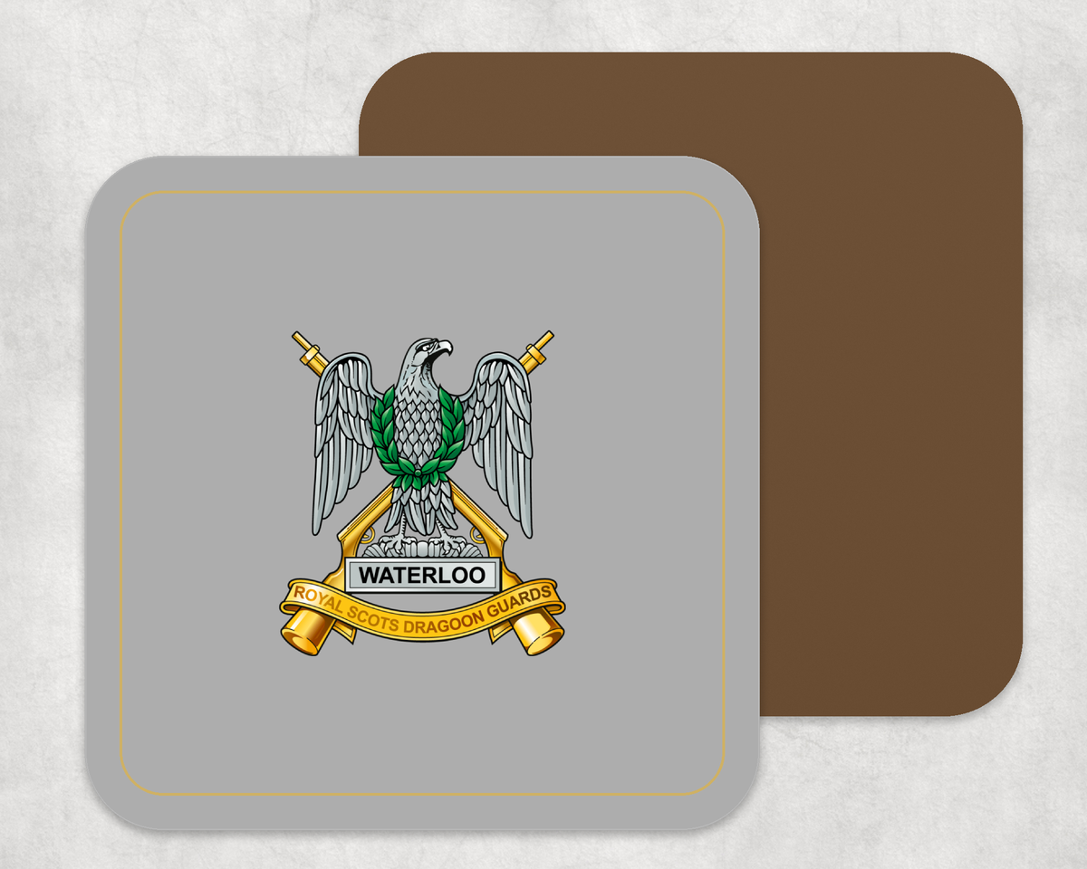 Scots Dragoon Guards - Placemat â€” L Grey Coaster_ADADAD_Gold_Border_Smart_Object copy