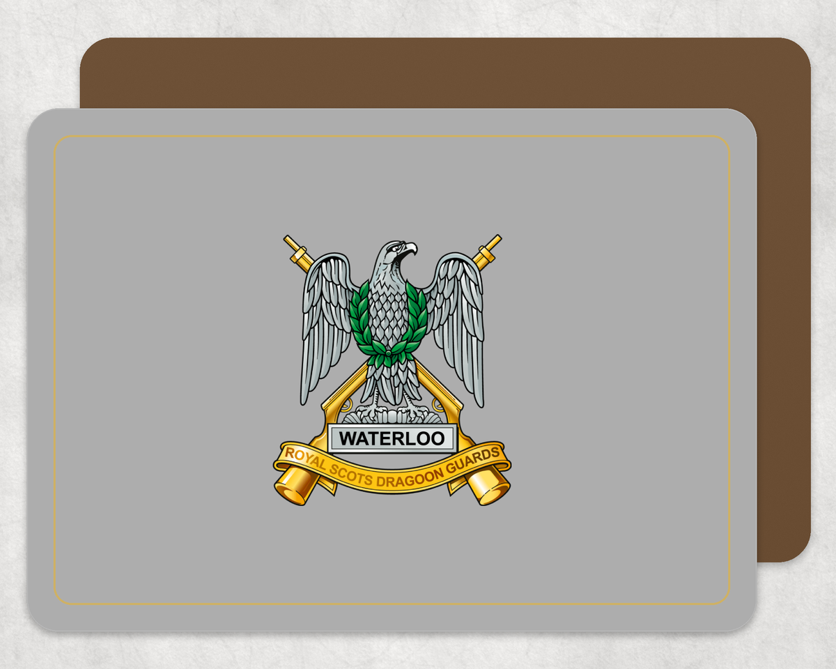 Scots Dragoon Guards - Placemat â€” L Grey Placemat_ADADAD_Gold_Border_Smart_Object copy