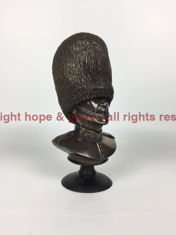 Scots Guards Bust Cold Cast Bronze Military Statue Sculpture