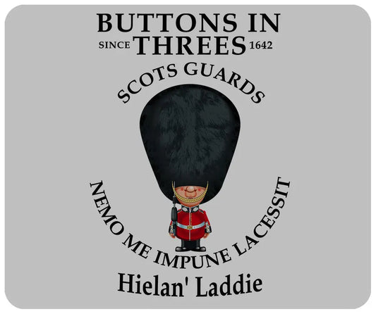 Scots Guards Buttons In Three's 4 Pack of Placemats