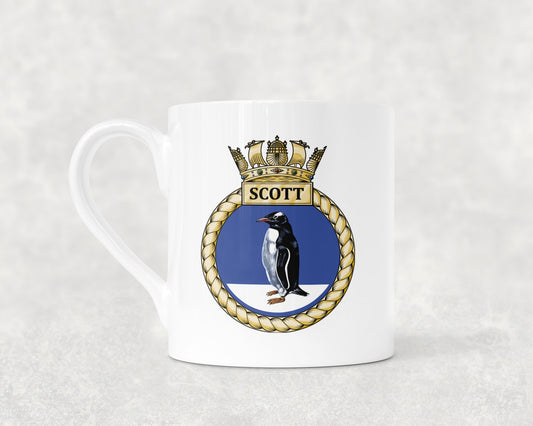 HMS Scott - Bone China Mug