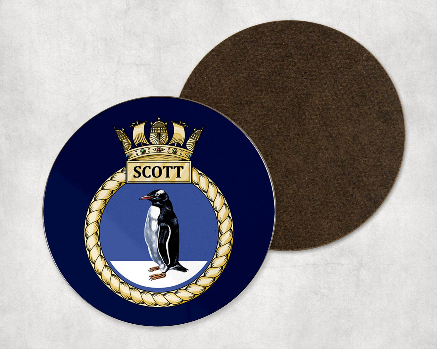 HMS Scott - Round Coaster Set