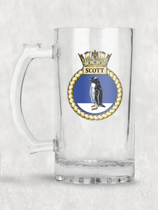 HMS Scott - Tankard/Beer Mug/Stein